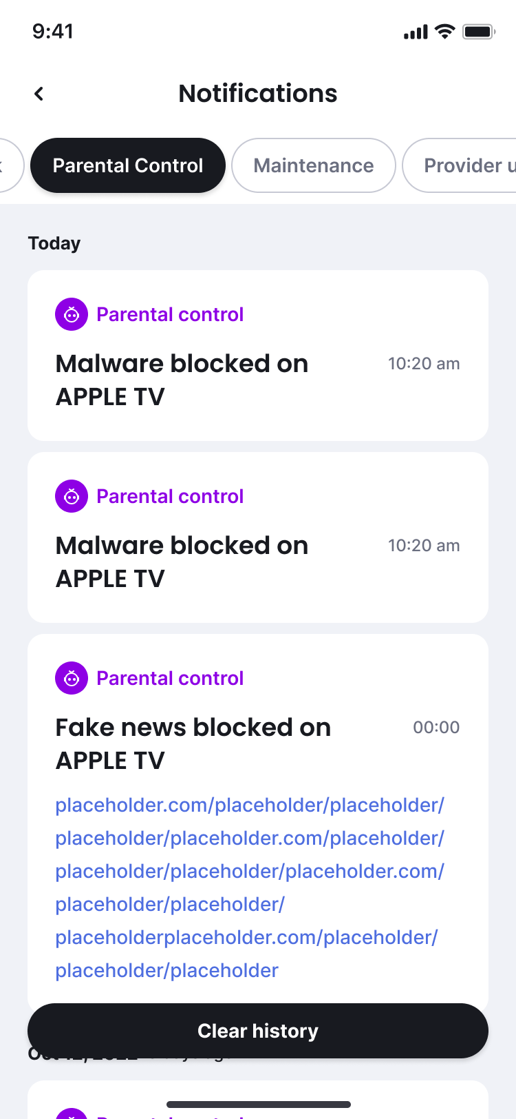 Parental Schedule Notifications